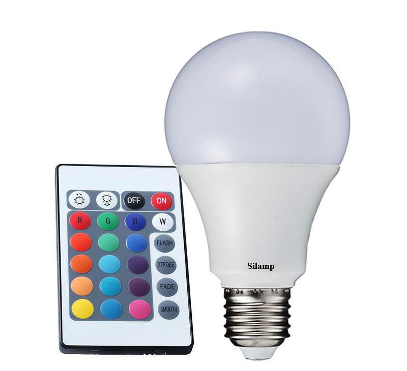 Lampadina Led Rgb 5W E27 con Telecomando Cambiacolore linq