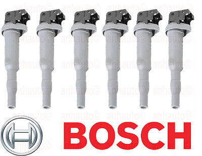 Set of 6 Bosch Ignition Coil for BMW Models with Delphi Version Coil 12138616153