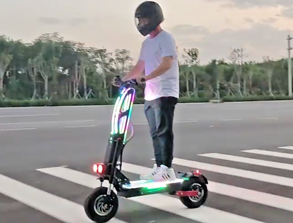 8000w 60v/72v Off Road Folding Electric Scooter Adult With Seat 13inch - NEW!!