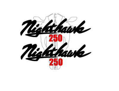 x2 Nighthawk 250 decals stickers