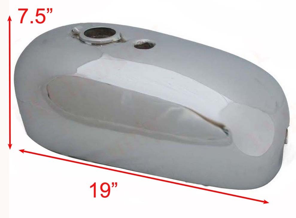 1964 BSA A65 25PH Spitfire Hornet Aluminum Polished Gas Fuel Tank With Cap  