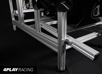 4PLAY RACING Competition Platform w/ Monitor Mount BLACK Sim Cockpit Console