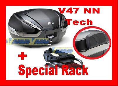 BMW R 1150 R 2001 2006 VALIGIA BAULETTO V47NNT TECH + TELAIO SR683 + SPALLIERA