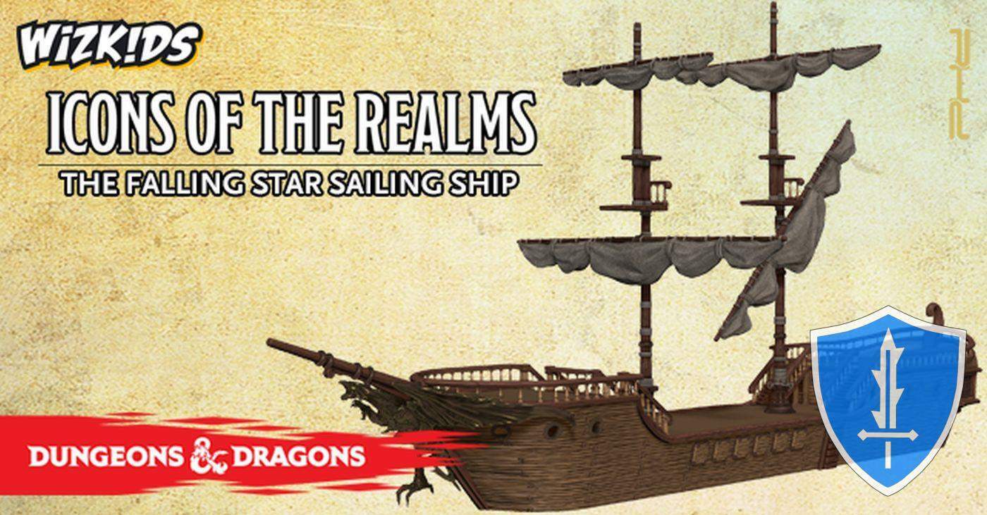 The Falling Star Sailing Ship - Icons of the Realms Premium