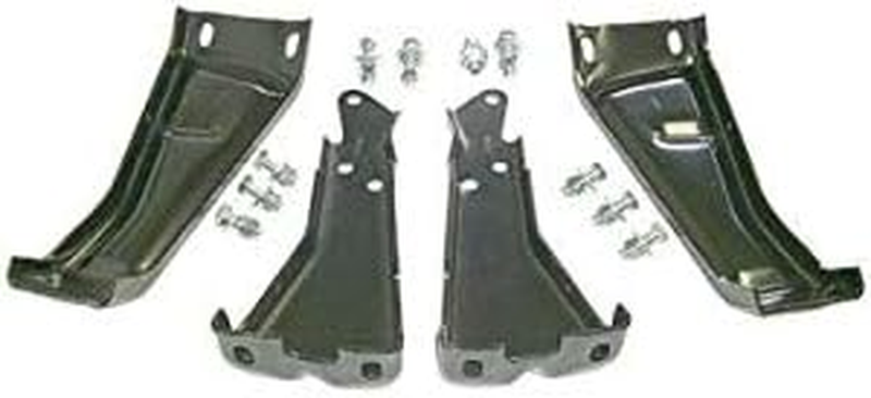 Rear Bumper Bracket Set Compatible with 1975-1980 Chevy C10 Fleetside Wideside