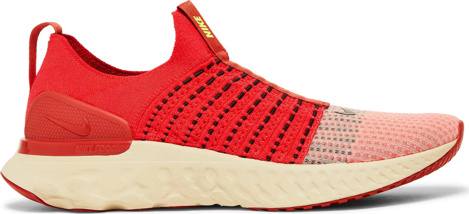 

Мужские кроссовки Nike React Phantom Run FK Flyknit 2 Siren Red Black White DV2145-600 12, Красный, Nike React Phantom