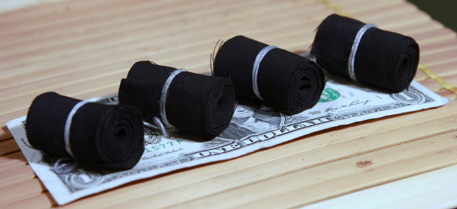 Charcloth & Char Rope Combo - bushcraft outdoor survival, char cloth charcord