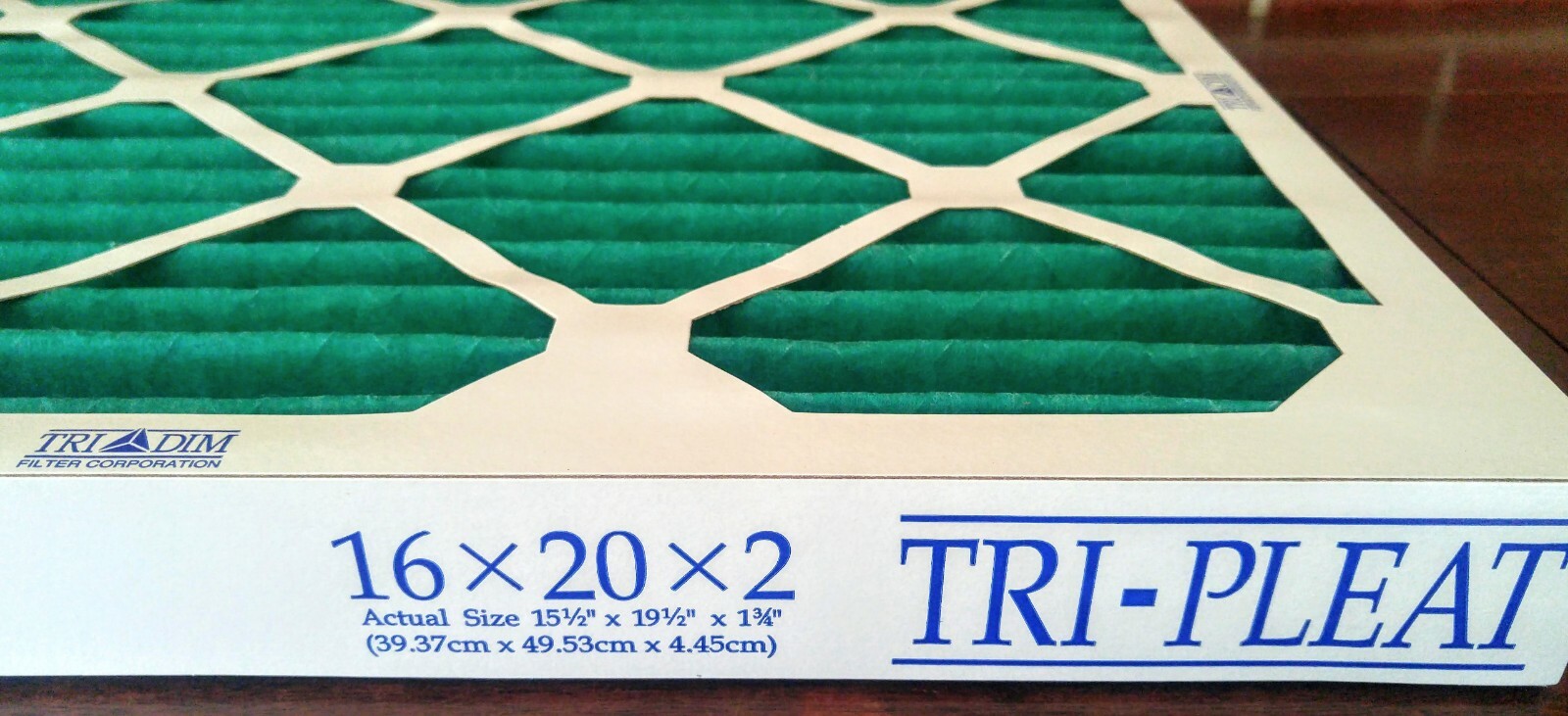 6 Pack Tri Dim Merv 8 16x20x2 Inch Tri-Pleat Air Filters