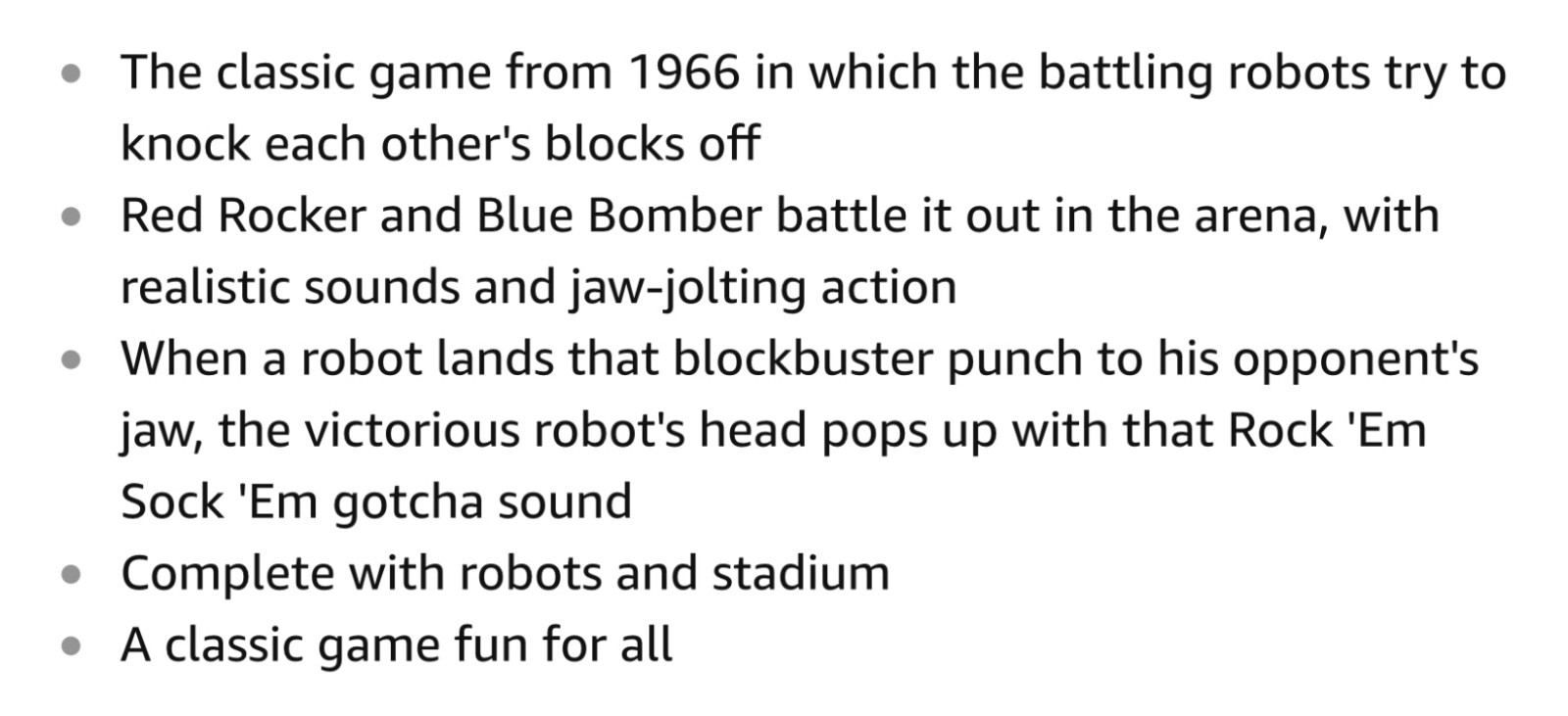 NEW Rock'Em Sock'Em Robots Game