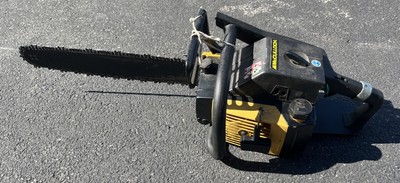 Vintage Mccolluch Pro Mac 610 Chainsaw Chain Saw. Starts Runs. 18  Bar