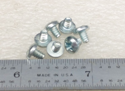 6-32 X 3/16'' SCREW PAN HEAD PHILLIPS ZINC STEEL  - 100 pcs