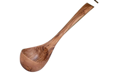 Sauna Ladle made of OLIVE WOOD in 30 cm Wood