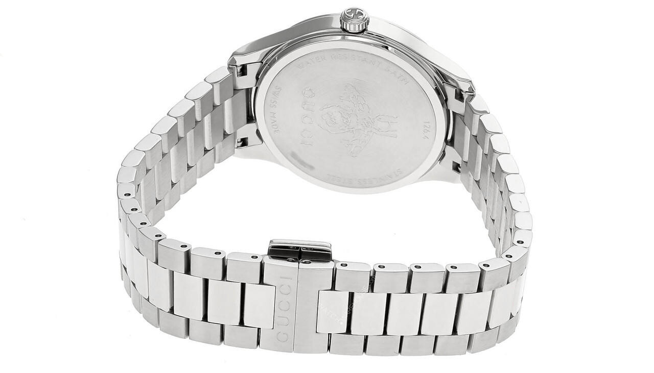 Pre-owned Gucci G-timeless 32mm Quartz Ss Pink Dial Women's Watch Ya1265033