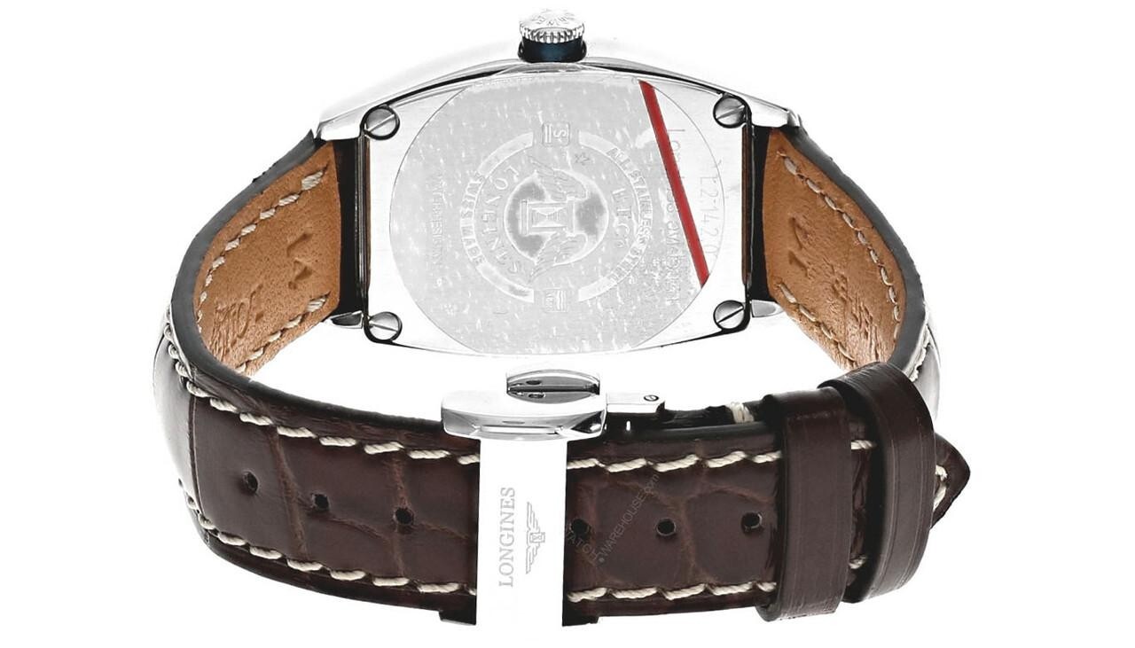 Pre-owned Longines Evidenza Automatic Diamond Women's Leather Band Watch L2.142.0.50.4
