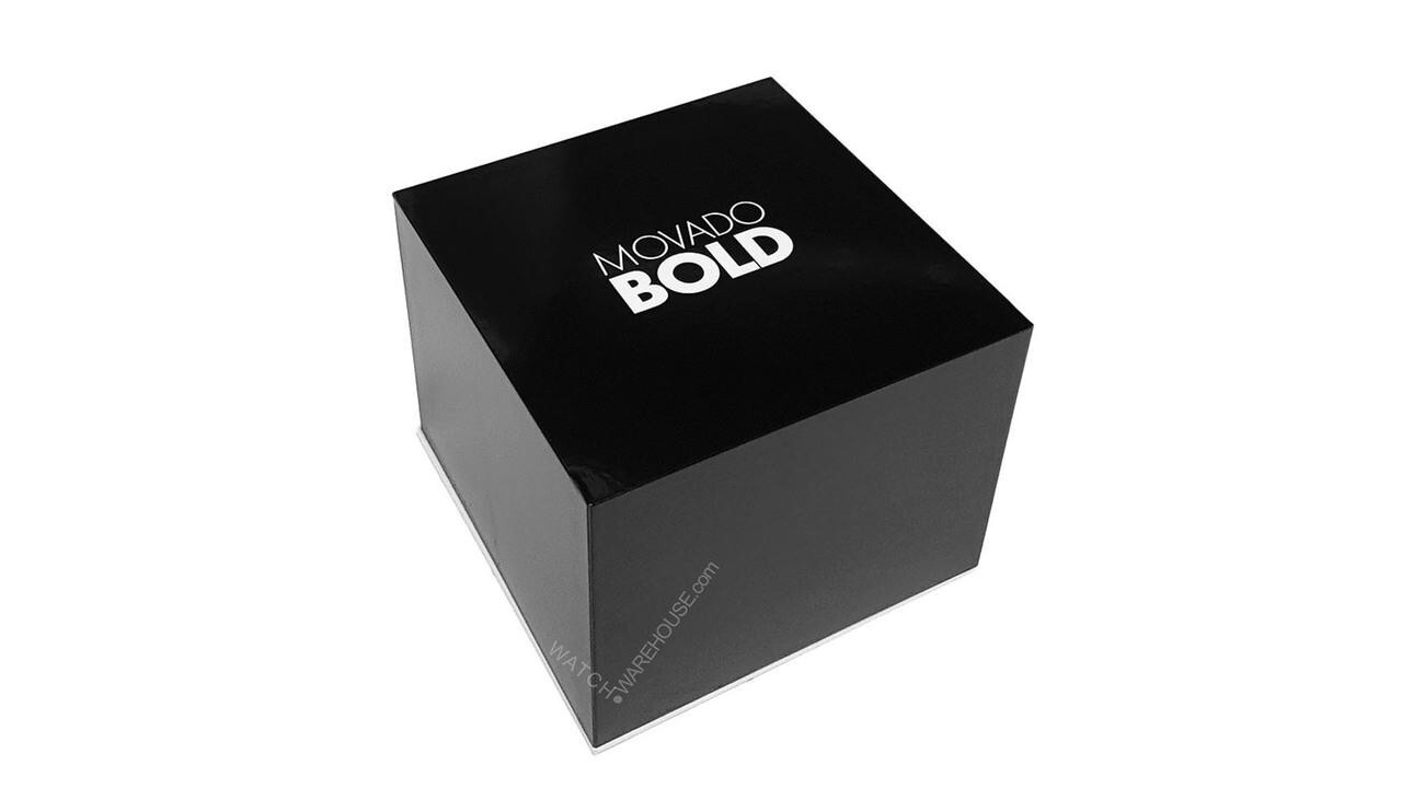Pre-owned Movado Bold Evolution 42mm Black Ionic Plated Ss Men's Watch 3600760