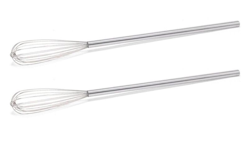 Two Carlisle 48" French Whips Stainless Steel Commercial Chef Series #40682
