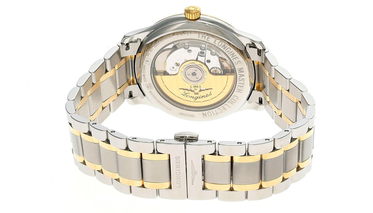 Pre-owned Longines Master Collection 38.5mm Auto Yellow-gold Ss Men's Watch L2.628.5.78.7