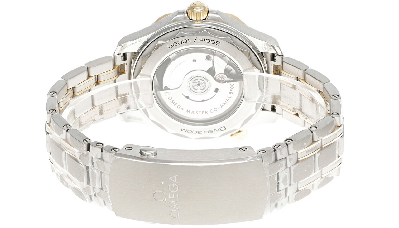 Pre-owned Omega Seamaster Blue Dial 18k Yellow Gold 42mm Men's Watch 210.20.42.20.03.001