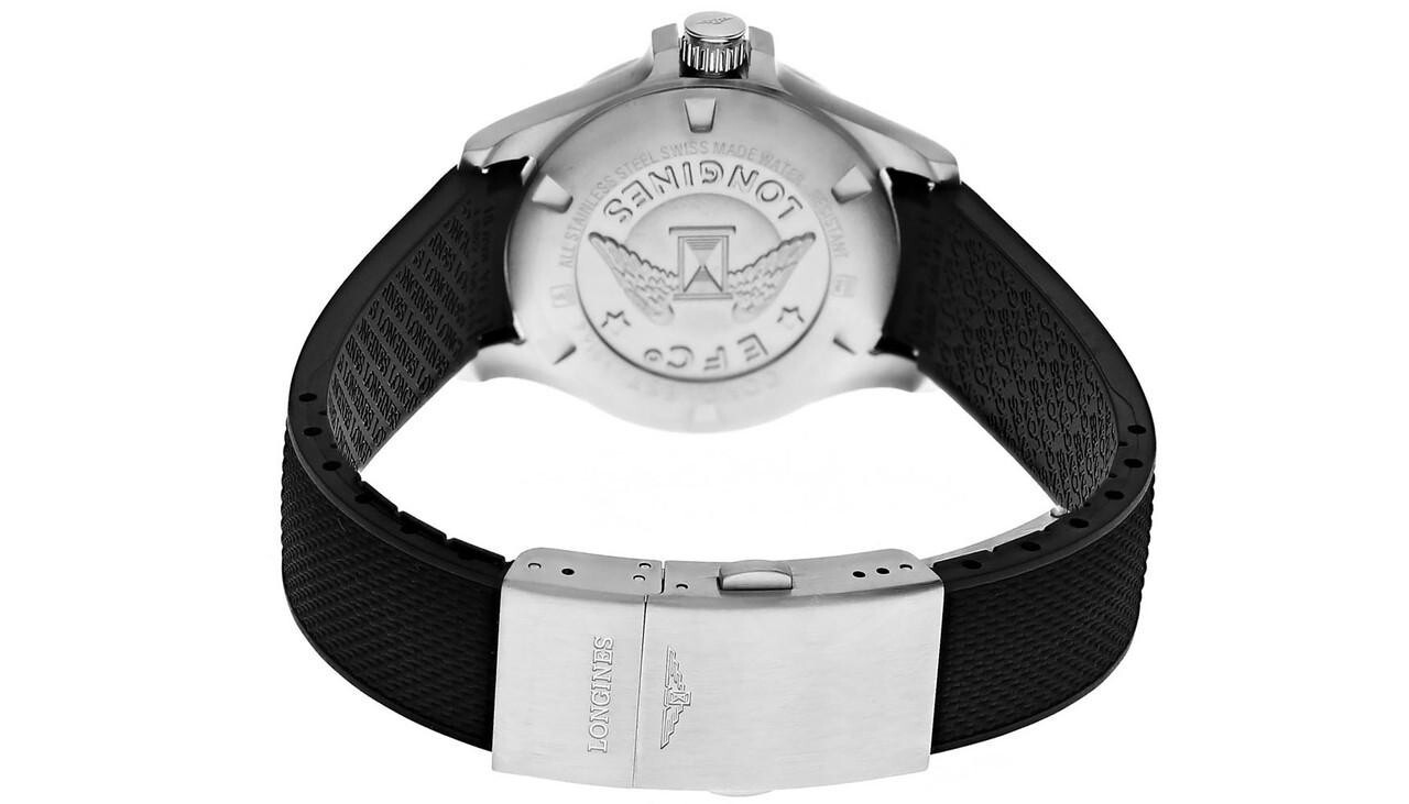 Pre-owned Longines Conquest V.h.p. 36mm Black Mop Diamond Women's Watch L3.316.4.88.9