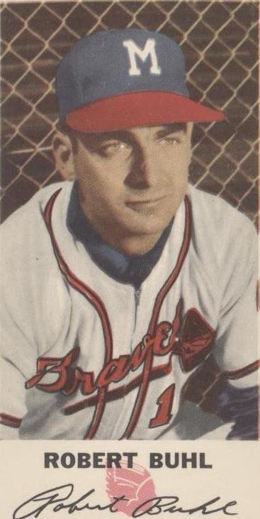 1954 年约翰斯顿饼干密尔沃基勇士队 - Bob Buhl #10