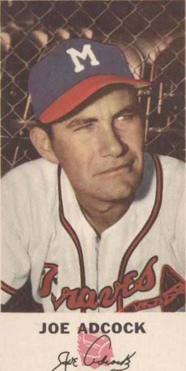 Johnston Cookies Milwaukee Braves 1954 - Joe Adcock #9
