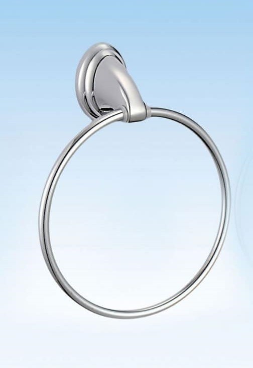 Anello Cerchio Porta Asciugamano Moderno Fissaggio a Parete Bagno Circle dfh