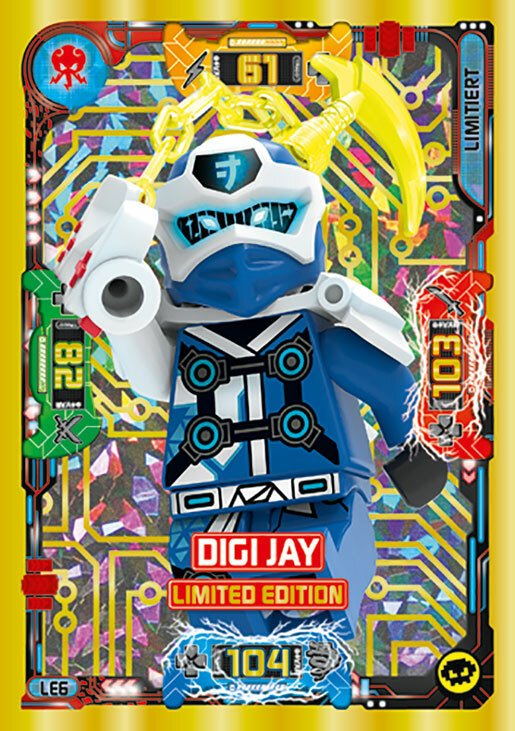 LEGO Ninjago Serie 5 Karte Nr. LE06 - Digi Jay - Limitierte