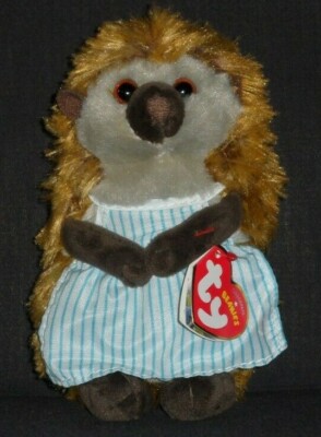 TY MRS. TIGGY WINKLE BEANIE BABY (PETER RABBIT MOVIE) - NEAR MINT TAG  - SEE PIC