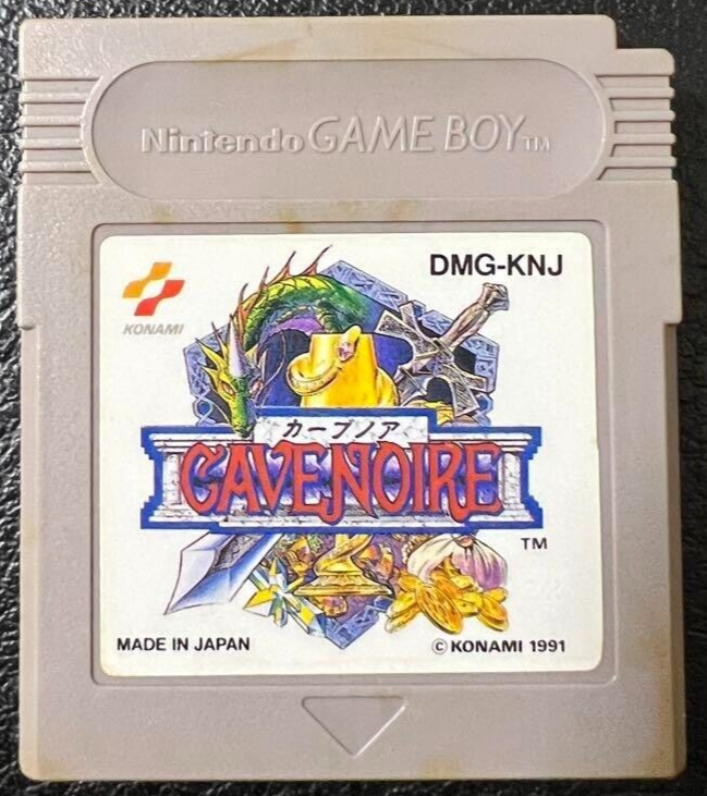 ゲームボーイ ソフト カーブノア(CAVENOIRE) コナミ Cave Noire Cavenoire Nintendo Game Boy GB work tested
