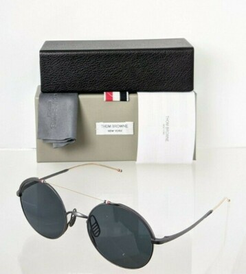 Pre-owned Dita Brand Authentic Thom Browne Sunglasses Tbs 910-49-04 Blk Gld Tb910 Frame In Brown Light (beige)