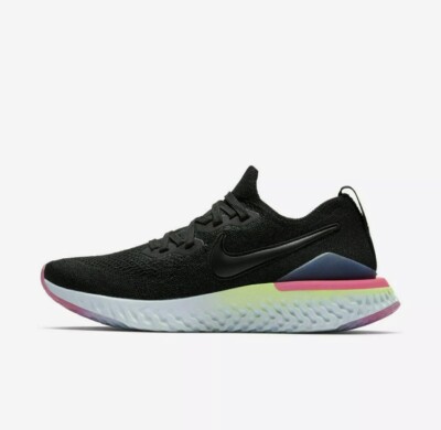 New Women's Nike Epic React Flyknit 2 Black Running Shoes BQ8927-003