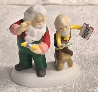 Dept 56 North Pole Series - Check and Double Check #4036550 - EUC 