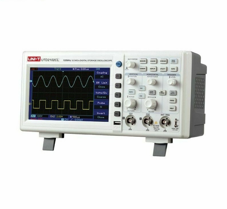 Digital Oscilloscope Portable 2 Channels USB AC 100V-240V Automotive Waveform