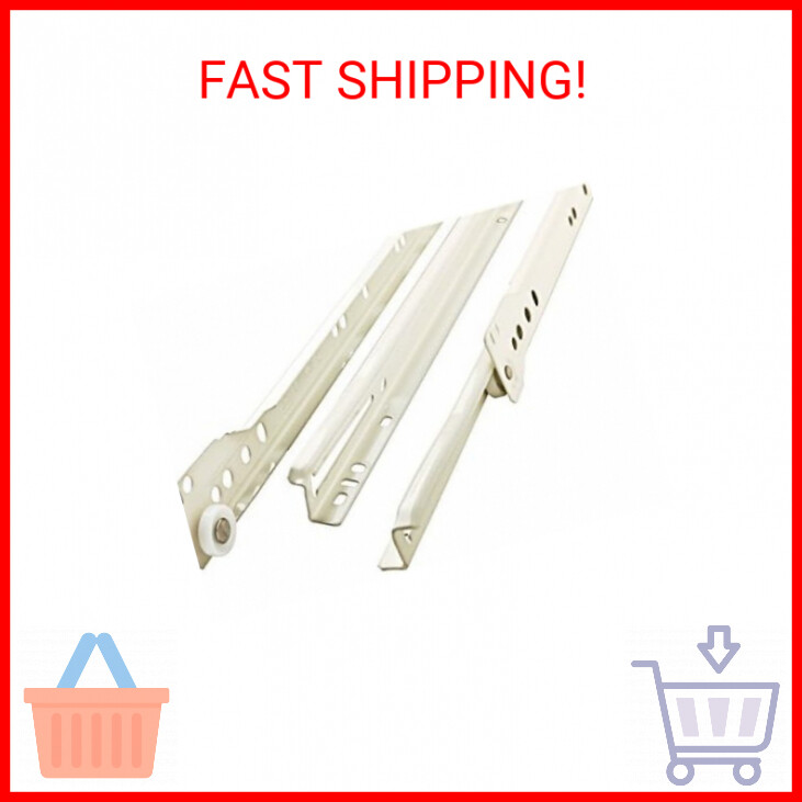 Liberty D68814C-W-TX 14-Inch Bottom Mount Drawer Slide, White