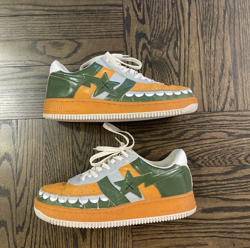 Bape x Kaws Bapesta Kaws Chompers Bape Orange/Green 2006