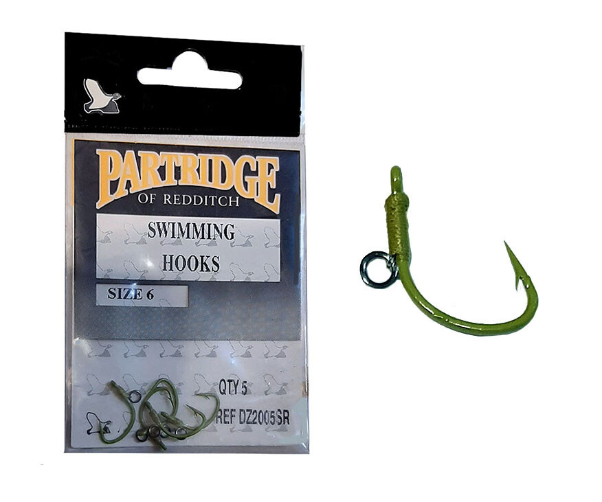 AMI CARPFISHING SWIMMING HOOKS PARTRIDGE  SIZE 6  PESCA AMUR ORIGINALI INGLESI