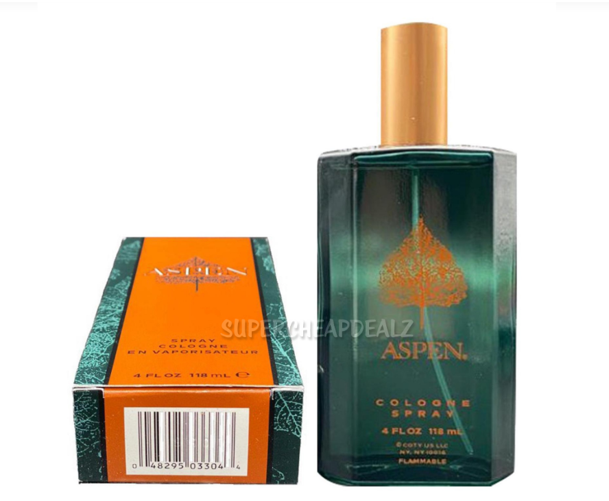 Aspen by Coty for Men 4.0 oz Cologne Spray New In Box AUTHENTIC