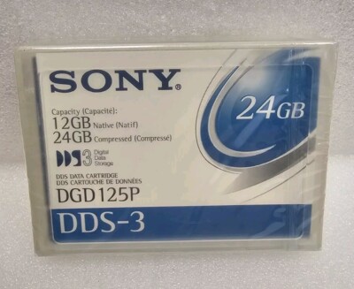 NEW Sony DDS3 DGD125P Premium 12/24GB