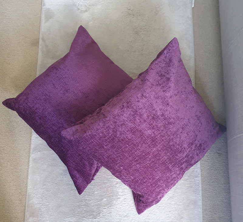 2 Dunelm Purple Cushions in Hereford, Herefordshire Gumtree
