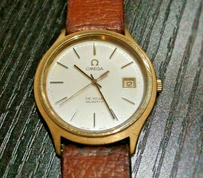 Omega De Ville Mens Watch 1342 Quartz movement, 192 0033, Gold Plated