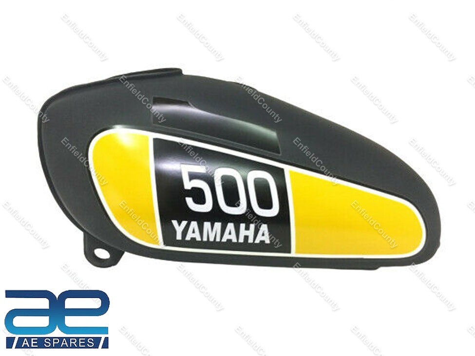 For Yamaha XT TT 500 Matt Black &Yellow Painted Fuel Gas Tank Steel 1977 