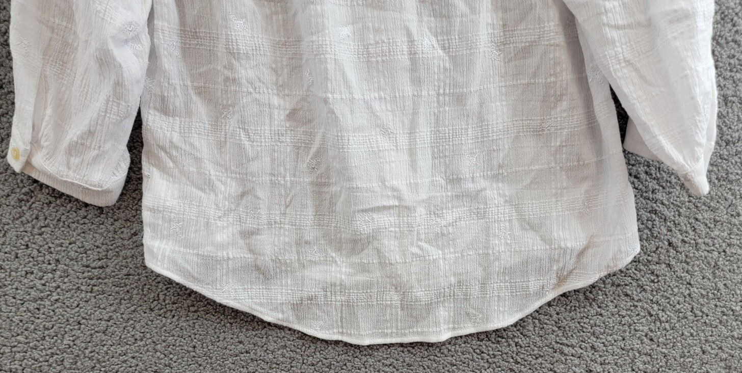 Sanctuary The Femme Shirt Women's XXS White Round Neck Button Front Closures~ - Picture 15 of 20