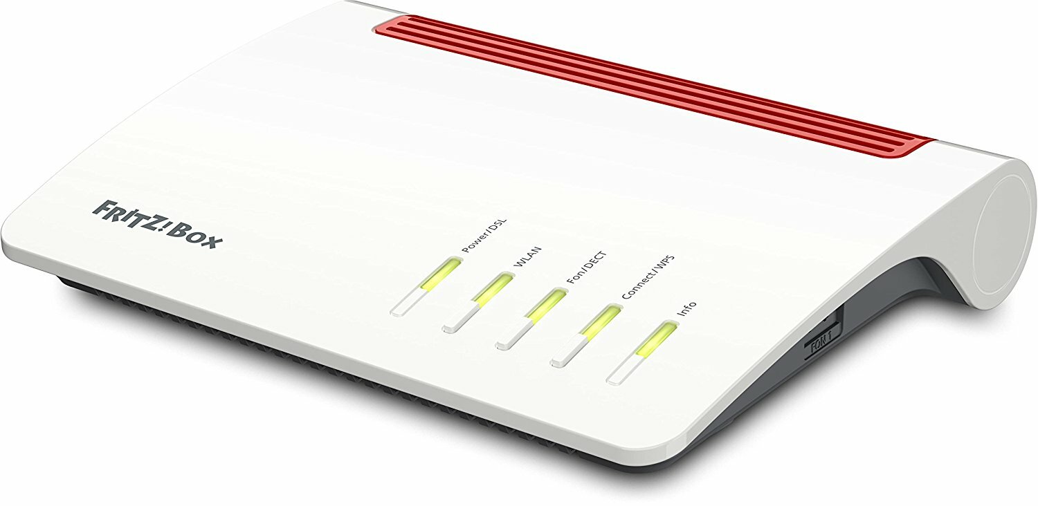 AVM FRITZ!Box 7590 DSL Modem & High End WLAN Router AC + N DECT Basis 800 Mbit/s