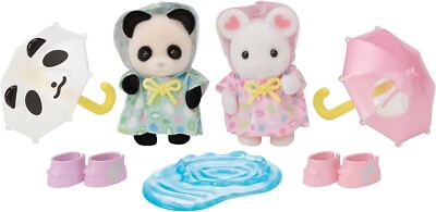 EPOCH Sylvanian Families Good Friend Baby Set Rain Doll Calico Critters Japan