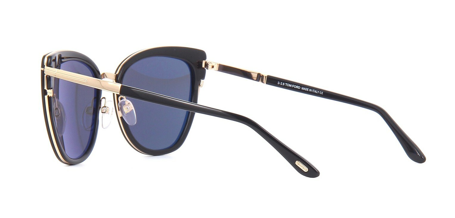 Pre-owned Tom Ford Simona Ft 0717 Black/smoke (01a) Sunglasses In Gray