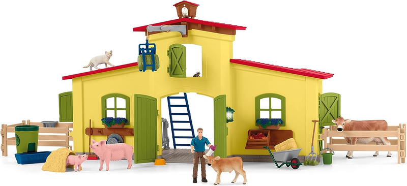 With Farm Animal Figurines Toy Set New Gift