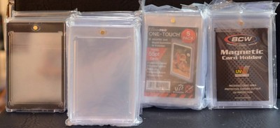 LOT of 35 Magnetic Holder Sealed and/or Unused 100 PT 55 PT etc. BCW Ultra-Pro