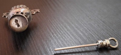 Sterling Silver (925) Vintage,Mini Perfume Amphora