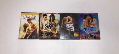 Lot Of 4 Step Up DVDs Step Up 1, 2, 3, Revolution