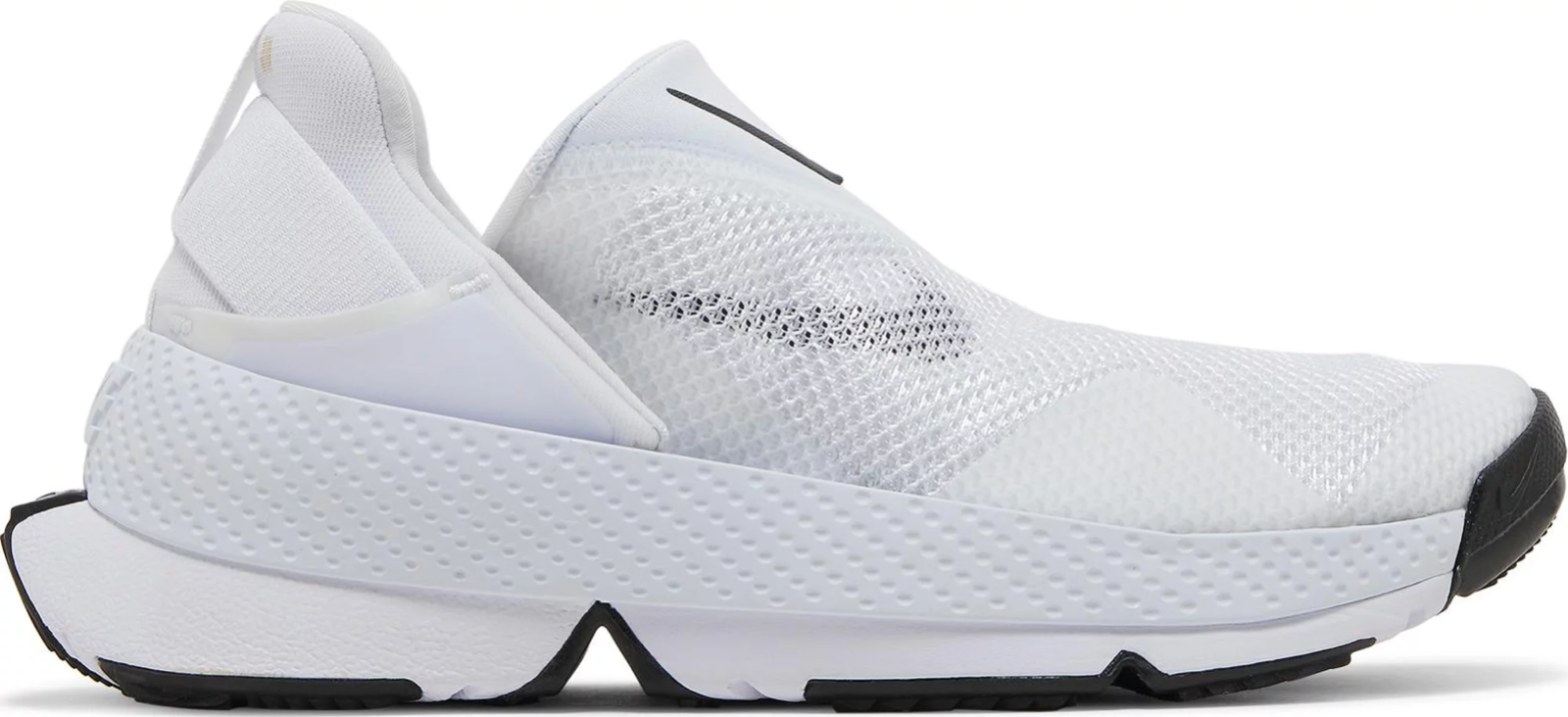 

Белые черные кроссовки Nike Go FlyEase DR5540-102 женские 8 мужские 6,5, Белый, Nike Go FlyEase